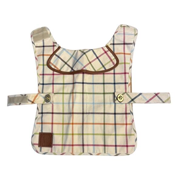 Y2K COACH Bleecker Tattersall Plaid Dog Luxury Petwear Brass Turn Locks Medium - Picture 1 of 13